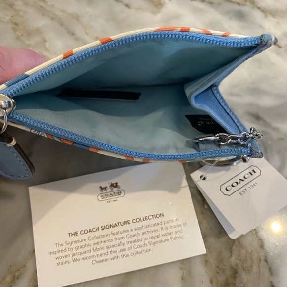 NWT Coach Card Holder Wallet/Key Ring - Picture 2 of 4
